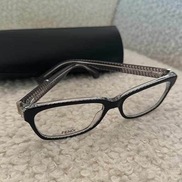 Fendi Women's Rectangular Glasses Frames with Case FF0004 - Picture 2 of 12